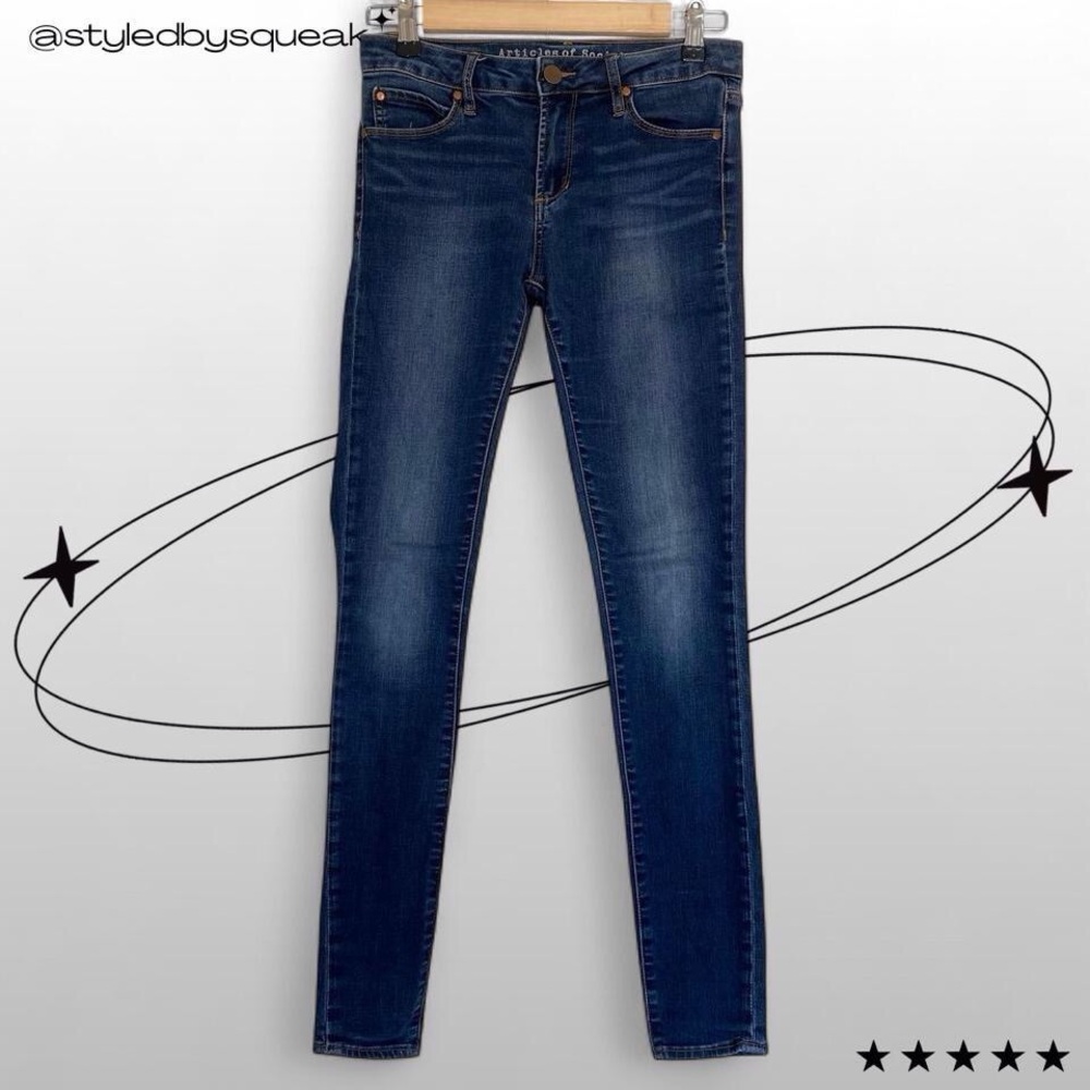 Articles of Society Vintage Y2K Low Rise Skinny Jeans 25